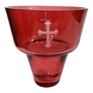 ΚΑΝΤΗΛΟΚΟΥΠΑ ΚΟΚΚΙΝΗ ΜΕ ΣΤΑΥΡΟ 11.0Χ11.0 ΕΚ.