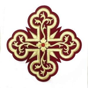 ΣΤΑΥΡΟΣ ΚΕΝΤΗΤΟΣ ΚΟΚΚΙΝΟΣ 18X18 ΕΚ.