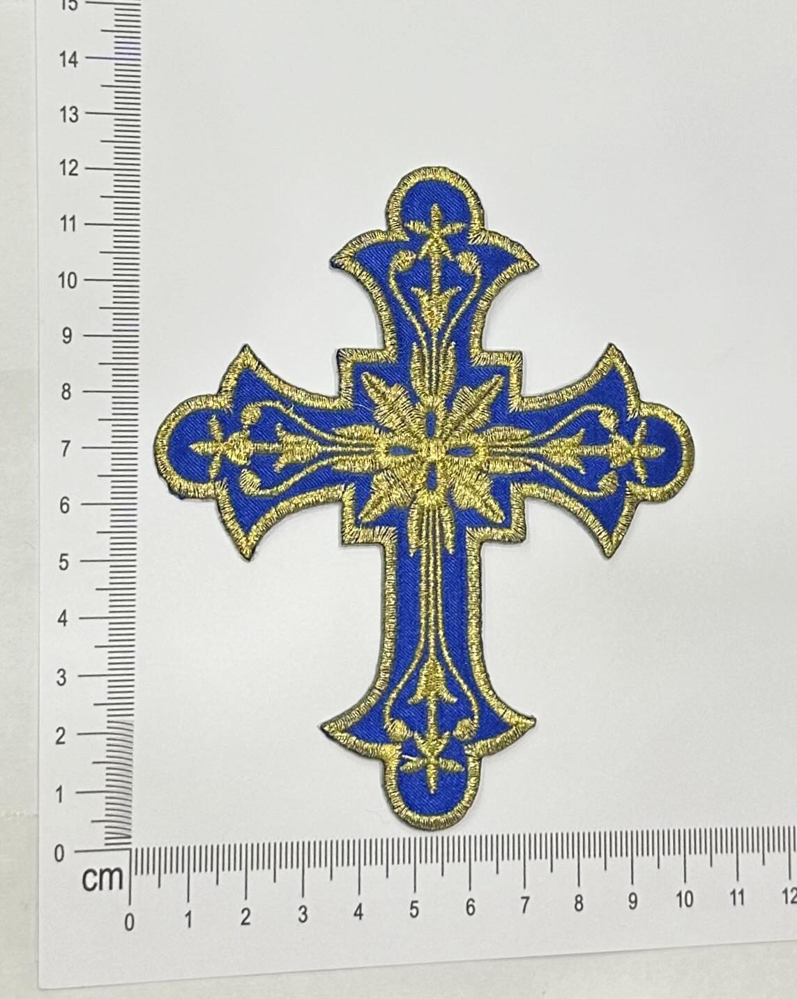 ΣΤΑΥΡΟΣ ΜΠΛΕ ΧΡΥΣΟΚΕΝΤΗΤΟΣ 12,5Χ10,5 ΕΚ.